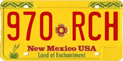 NM license plate 970RCH