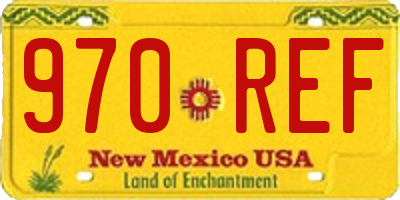 NM license plate 970REF