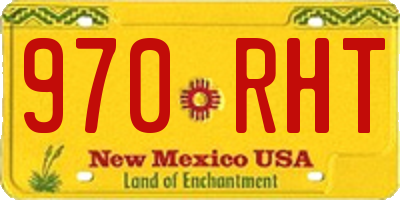 NM license plate 970RHT