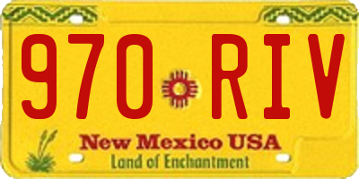 NM license plate 970RIV