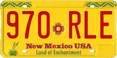 NM license plate 970RLE