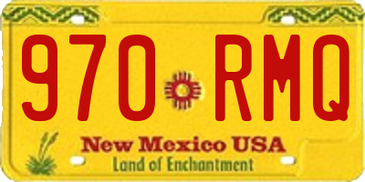 NM license plate 970RMQ