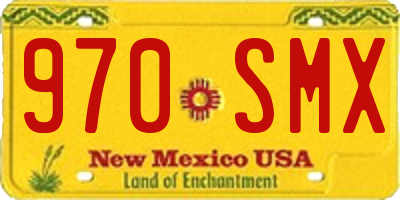 NM license plate 970SMX