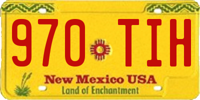 NM license plate 970TIH