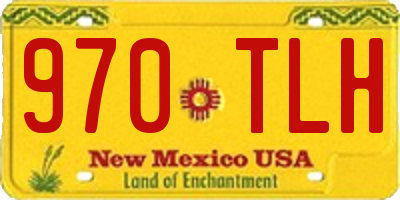 NM license plate 970TLH
