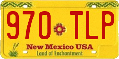 NM license plate 970TLP