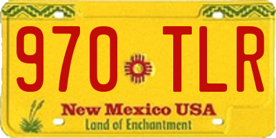NM license plate 970TLR