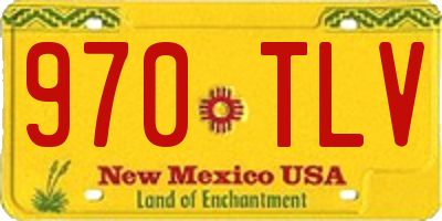 NM license plate 970TLV