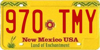 NM license plate 970TMY