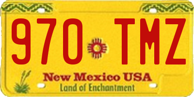 NM license plate 970TMZ