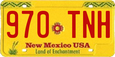 NM license plate 970TNH
