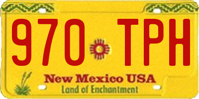 NM license plate 970TPH