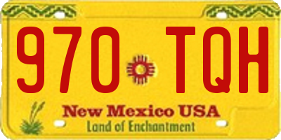 NM license plate 970TQH