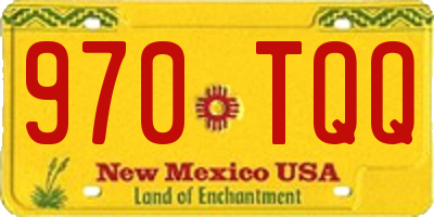 NM license plate 970TQQ