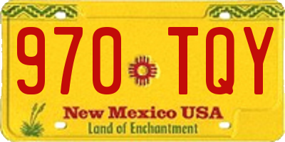 NM license plate 970TQY