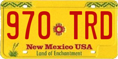 NM license plate 970TRD