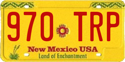 NM license plate 970TRP