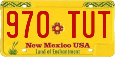 NM license plate 970TUT