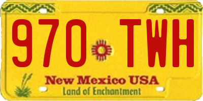 NM license plate 970TWH