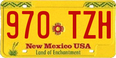 NM license plate 970TZH
