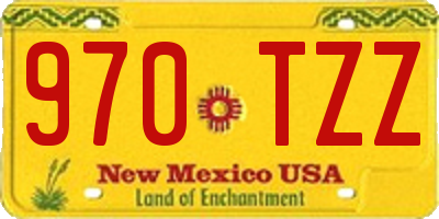 NM license plate 970TZZ