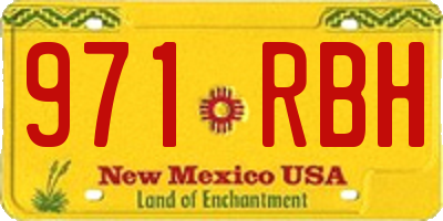NM license plate 971RBH