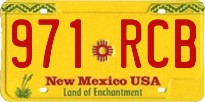 NM license plate 971RCB