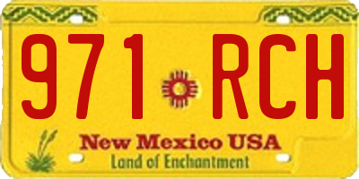 NM license plate 971RCH