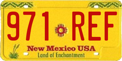 NM license plate 971REF