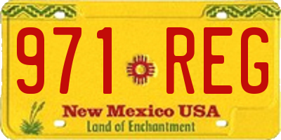NM license plate 971REG