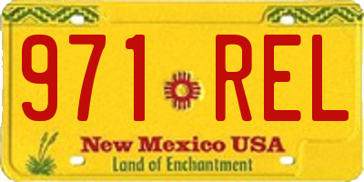 NM license plate 971REL