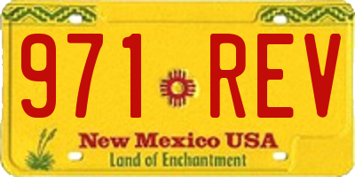 NM license plate 971REV