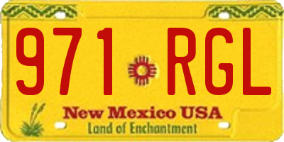 NM license plate 971RGL