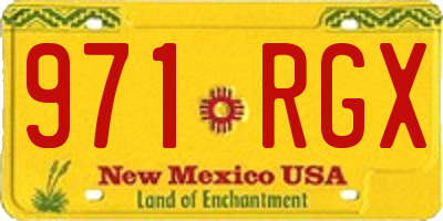 NM license plate 971RGX