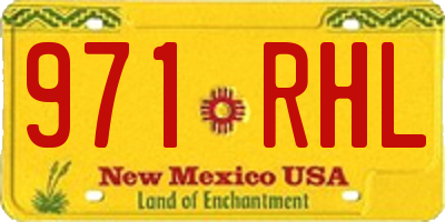 NM license plate 971RHL