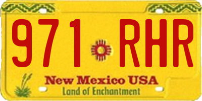 NM license plate 971RHR