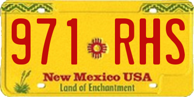 NM license plate 971RHS