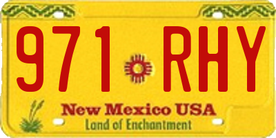 NM license plate 971RHY