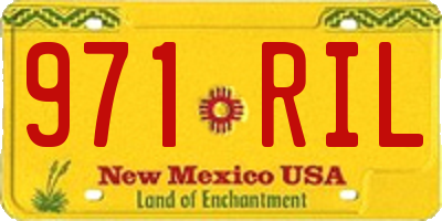 NM license plate 971RIL