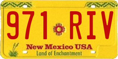 NM license plate 971RIV