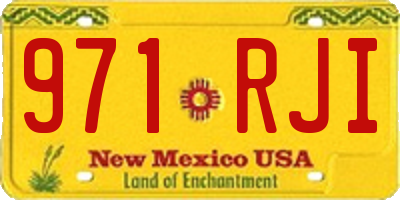 NM license plate 971RJI
