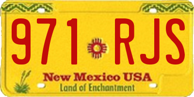 NM license plate 971RJS