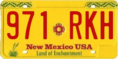 NM license plate 971RKH