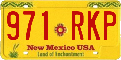 NM license plate 971RKP