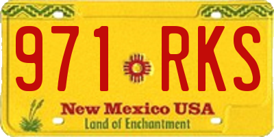 NM license plate 971RKS