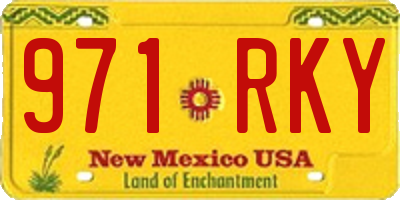 NM license plate 971RKY