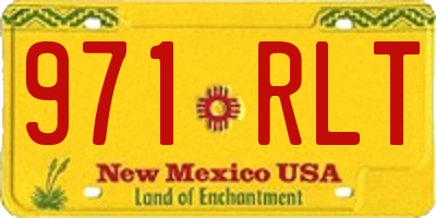 NM license plate 971RLT