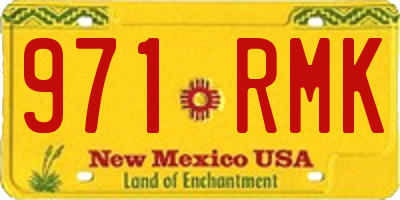 NM license plate 971RMK