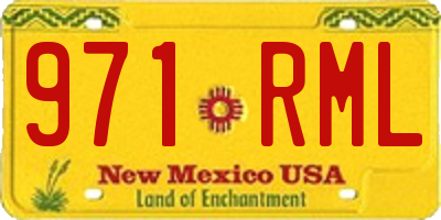 NM license plate 971RML