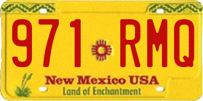 NM license plate 971RMQ